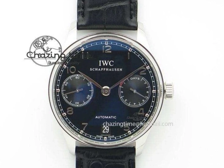 MIROTIME 0109 Portuguese Real PR IW500703 ZF 1:1 Best Edition On Black Leather Strap A Durable 7370